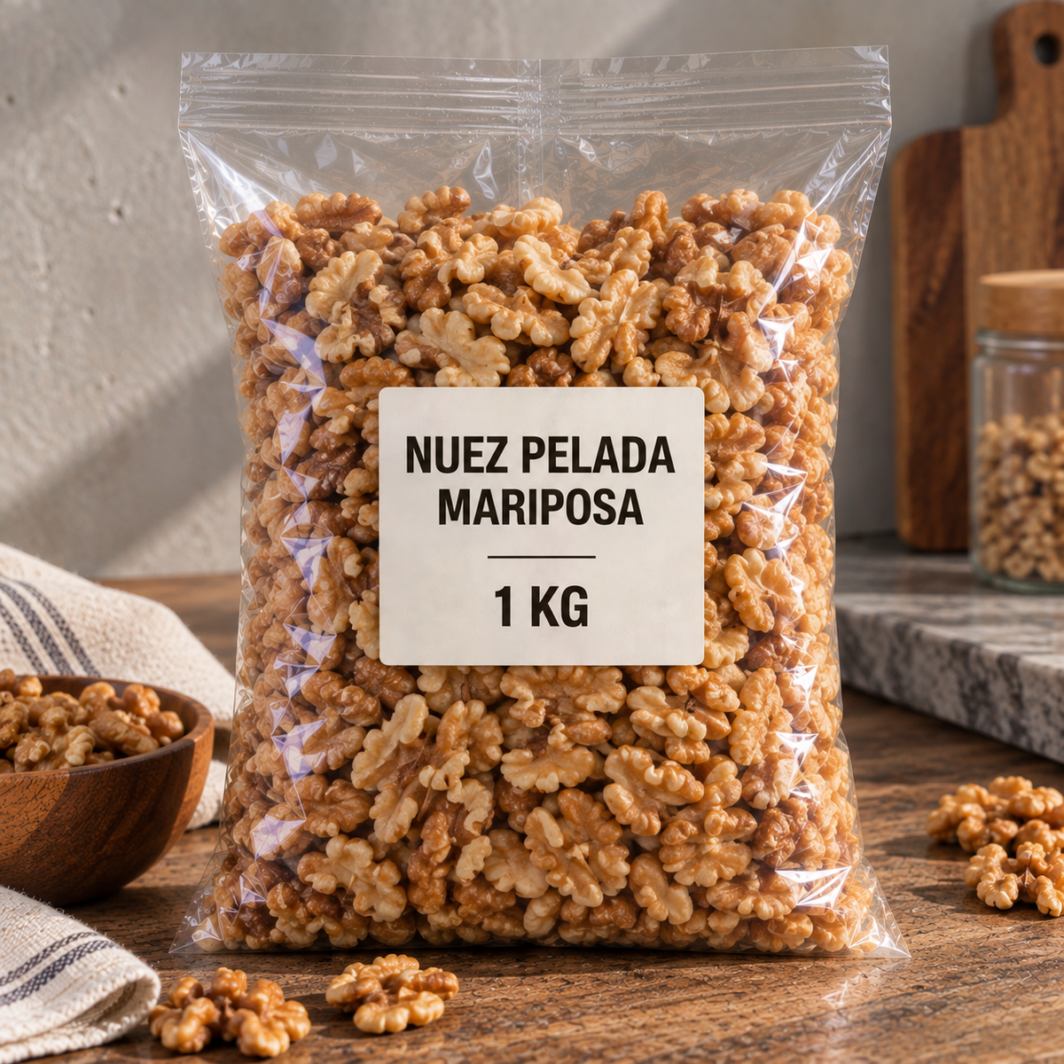 NUEZ PELADA MARIPOSA  1 KG