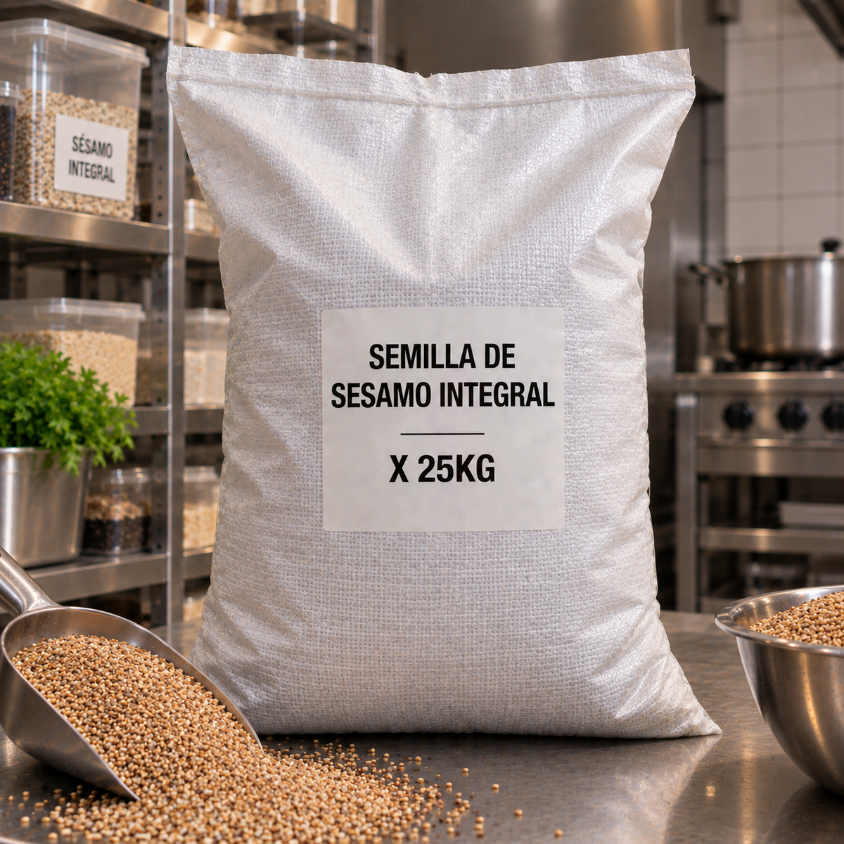 SEMILLA DE SESAMO INTEGRAL  25KG