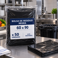 BOLSA DE RESIDUO NEGRA 60X90  50 UNIDADES