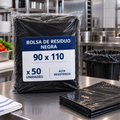 BOLSA DE RESIDUO NEGRA 90X110  50 UNIDADES